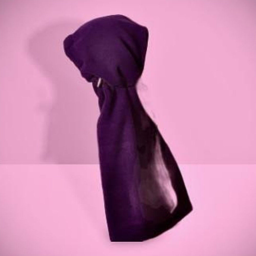 Purple Eggplant Versatile Fleece Hood for keeping da dreads dry mon!